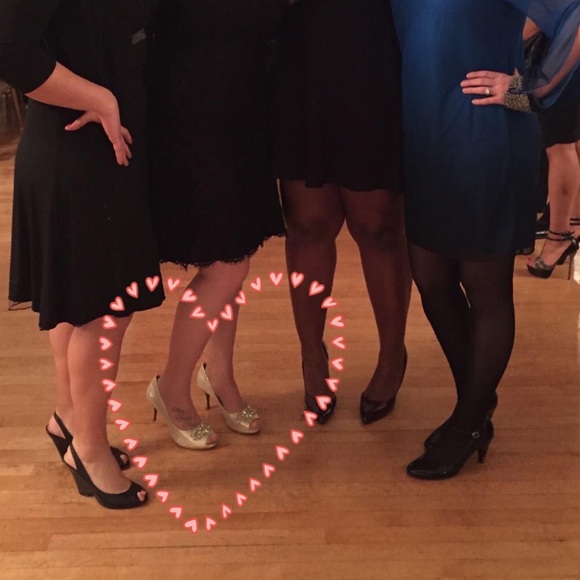 Alex Marie Gold Peep Toe Pump Sz 8 - Picture 6 of 6